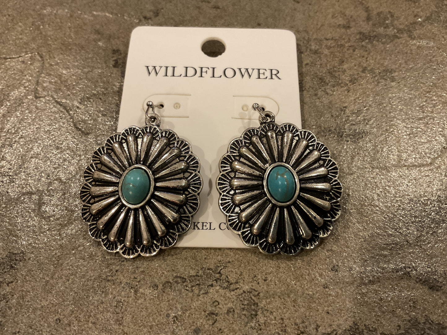 Wildflower metal & shine dangle