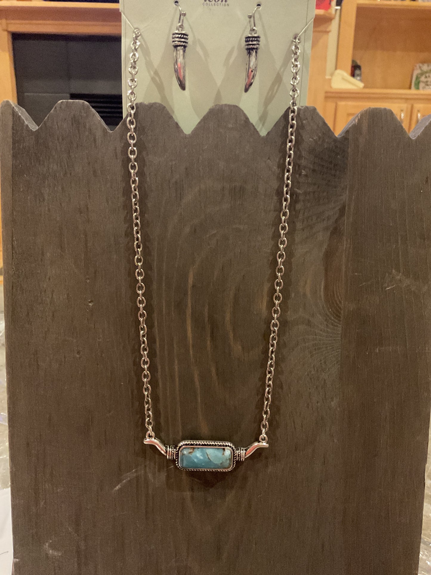 Buffalo Horn Stone Necklce Set