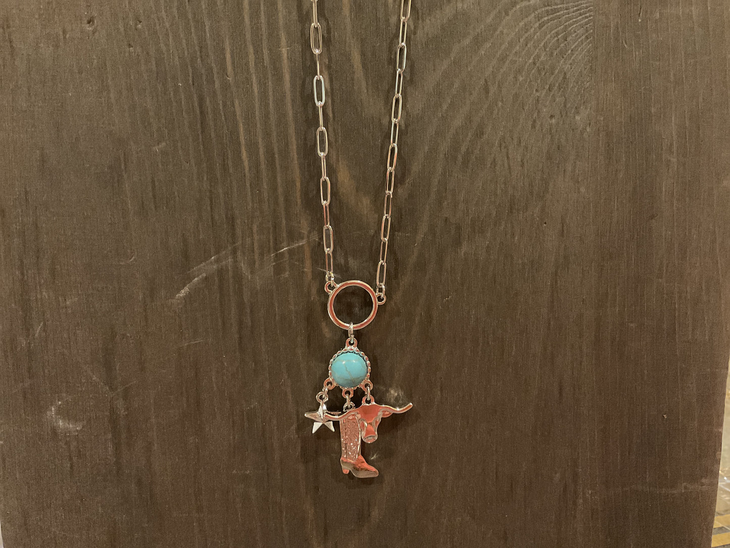 Western Multi Charm Necklace