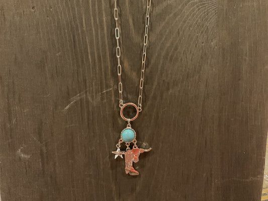 Western Multi Charm Necklace