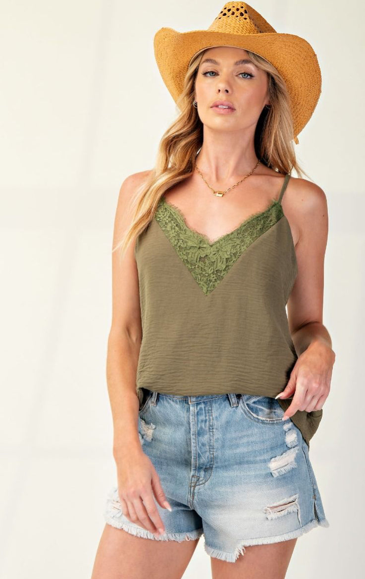 Laced Textured Camisole