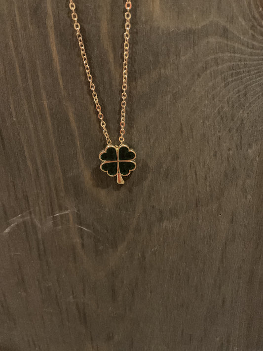 Clover Pave Necklace