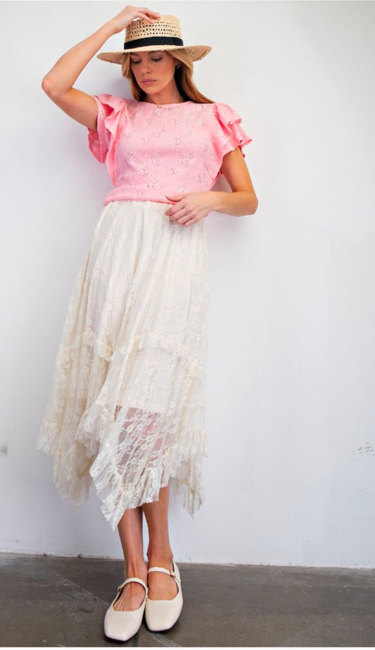 Allover Lace Skirt