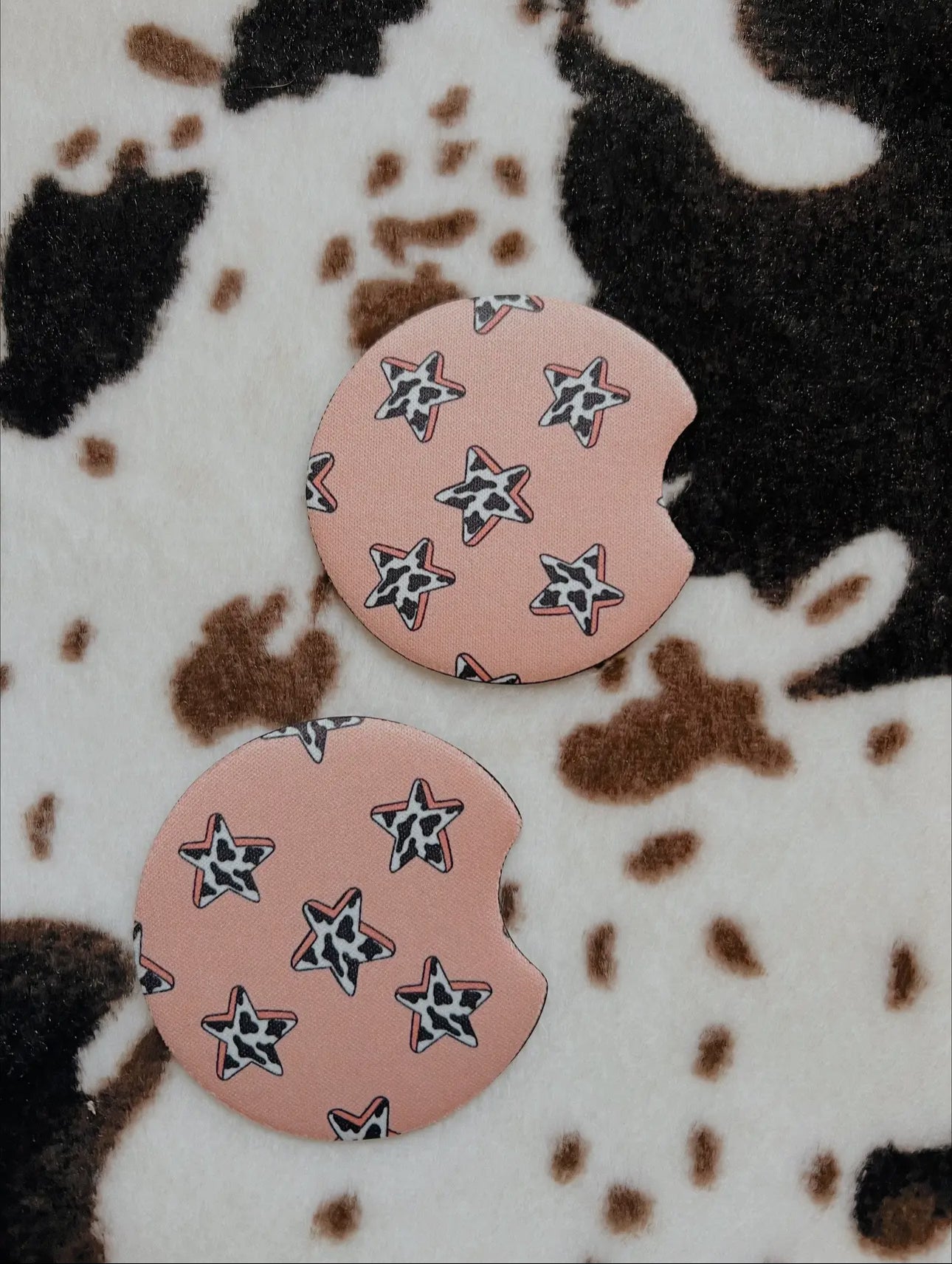 Cow Star-Car Coasters