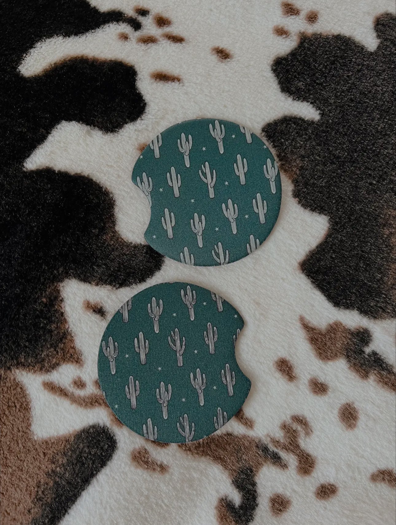 Boho Cactus-Car Coasters