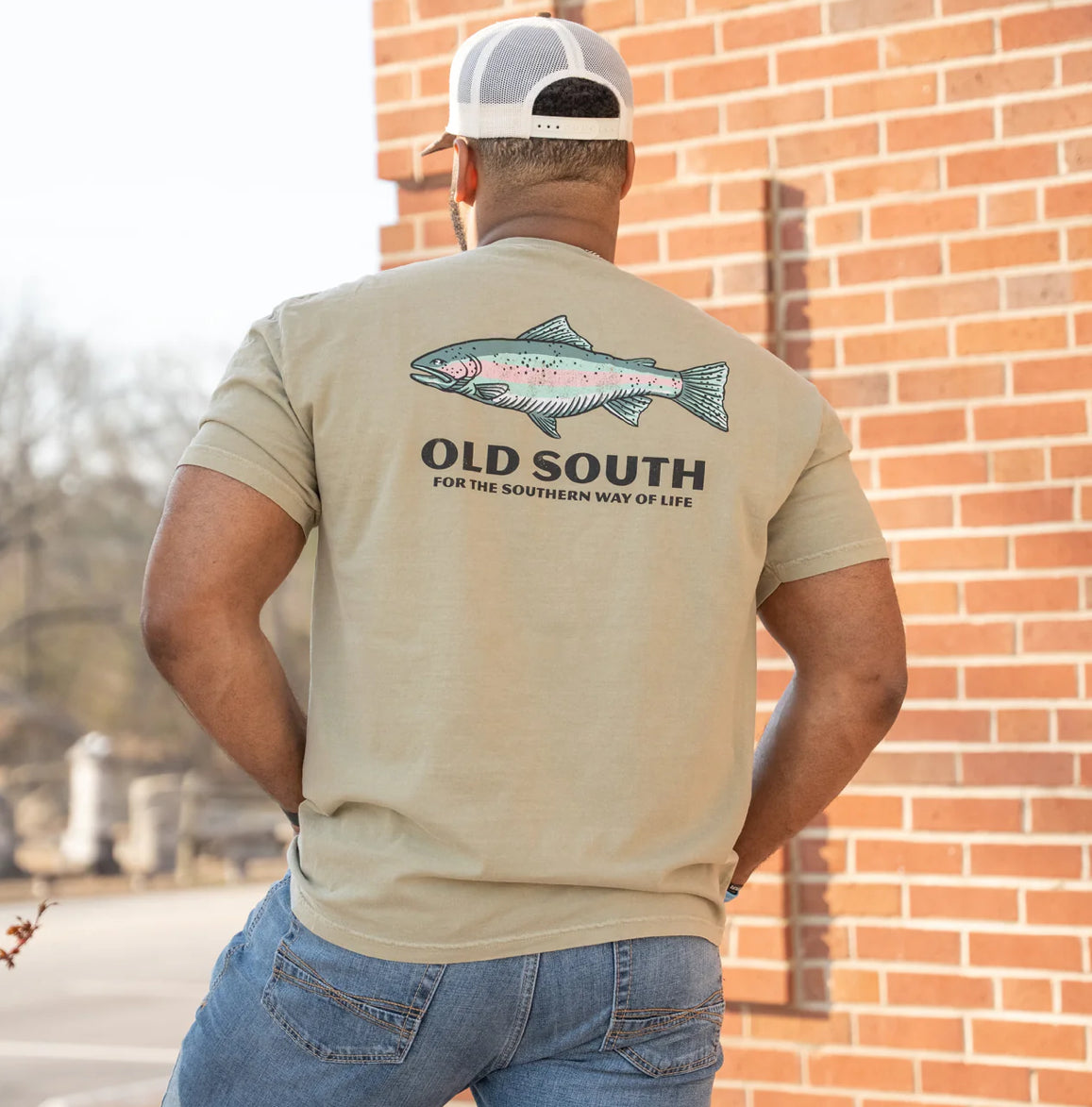 Rainbow Trout - Short Sleeve - Khaki