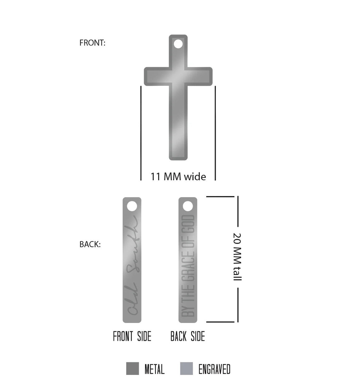 Stainless Steal Cross Necklace